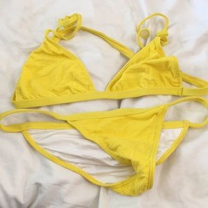 Kylie Yellow bikini